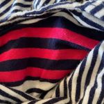 Max Studio  jersey Skirt Women's Small Blue Pink Striped Casual Pull On Pockets Photo 7