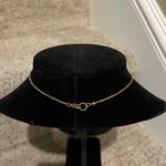 Initial M Necklace Gold Photo 2