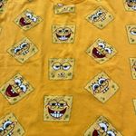 Nickelodeon Size Medium Spongebob Squarepants Cropped T-Shirt Yellow EUC Photo 1