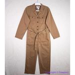 Madewell NEW Petite Long-Sleeve Tie-Waist Fatigue Jumpsuit, petite XS Photo 3