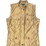 💖 Lauren Ralph Lauren Metallic Vest Gold Size undefined Photo 0