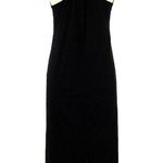 Vince NWT Pima Cotton Sleeveless Twist Back Midi in Black T-shirt Dress L $195 Photo 2
