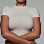 SKIMS  32D NIPPLE PUSH-UP BRA- Sand NWT Photo 1