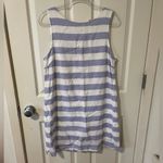 BeachLunchLounge Alina Stripe Linen & Cotton Shift Dress Womens medium Photo 1