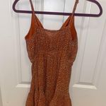 Papaya Orange flower romper Photo 3