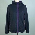 Ralph Lauren LAUREN  “Active” black with purple,  full zip hoodie in size PL. EUC Photo 1