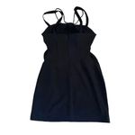ZARA Women’s Black knot bow top ruched sides double straps Mini Dress SZ S #1161 Photo 6