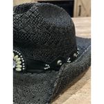 Bullhide 2223BL Cowboy Hat Women's XL Black Straw Studded Western Sassy Cowgirl Photo 6
