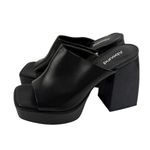 Abound *Vtg 90s Y2K  Nevada Chunky Platform Heels Womens 7.5 Black Friends Phoebe Photo 7