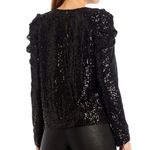 Rebecca Minkoff  Carrie Long Sleeve Sequin Top Photo 1
