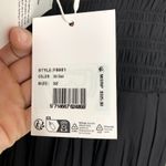 Ganni  Pleated Georgette Flounce Smock Midi Dress Black Womens Size 32 New Photo 14