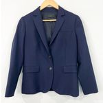 J.Crew  Women's Navy Wool Blazer Jacket 6 Super 120's Tailored Italian Schoolboy Photo 1
