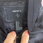 Forever 21 Floral Embroidered Bomber Jacket - Black and Pink Photo 5