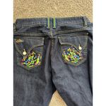 COOGI  Jeans Women's Embroidered Size 16 Cotton Blend Low Rise Dark Wash Denim Photo 3