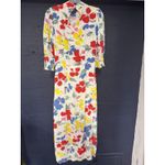 Rixo Dress Womens 4 Floral Multicolor Long Sleeve Maxi Ruffle Hem New Tag Rayon Photo 9