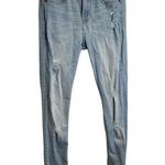 Hollister  Light Wash Distressed Denim Skinny Jeans Size 1 25W Photo 0