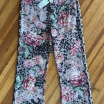 Johnny Was  Vintage Rose Sweatpants NWT Size L Photo 0