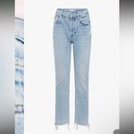 NWT NUUDS RANGER STRAIGHT DISTRESSED JEANS LIGHT casual denim fall $128 fray Blue Size 31 Photo 3