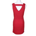 Double Zero  Red Tiered Scallop Sleeveless Sheath Dress Size Medium Photo 1