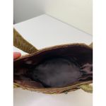 Vintage TIGGER Woven Wicker Rattan Straw Handbag Tote Purse Bag Basket Boho Photo 7