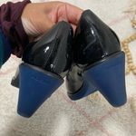 Hogan patent leather chunky heels size 37.5 black and blue Photo 7