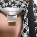 Christopher & Banks  Black & Gray Houndstooth Vest jacket w/belt woman size small Photo 6