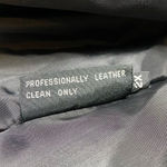 Vintage Black Patterned Leather & Suede Bomber Jacket Black Size 2X Photo 5