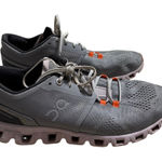On Running Shoes On Cloud Lace Up Athletic Sneakers Women's Size 8.5 Gray Orange Photo 0