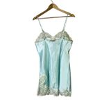 Vintage Hidden Fantasies Babydoll Nightgown Slip Dress Womens M Blue Lace Trim Size M Photo 4