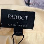 Bardot HAMPTON TUCK FRONT PANT IN SOFT YELLOW SZ S. Photo 9