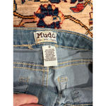 Mudd Lace-Up Denim Jean Shorts Y2K Low Rise Distressed Cutoff Festival Photo 4