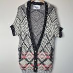 CAbi  cardigan sweater short sleeve southwestern boho button front pockets XXS Photo 3