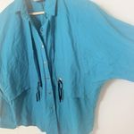 Rough Rider VTG  Circle Blouse Women's Lg Teal 90’s Rodeo Westerncore Concho Photo 4