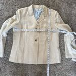 The Works Saks Fifth Avenue Women's Linen Blazer Jacket Career Size 16 Office Photo 4