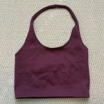Cotton On  Ribbed Halter Tank Cropped Maroon Photo 0