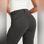 Betabrand NWT Classic Dress Pant Yoga Pants Straight Leg Charcoal Medium Petite Photo 2