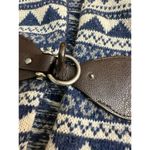 Cambridge  Women's Blue Fair Isle Toggle Long Sleeves Cardigan Sweater Size Large Photo 4