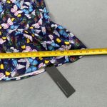NWT S.DEER Concept Tiered Dress Womens S Butterfly Print Long Sleeves Skirt Blue Photo 3