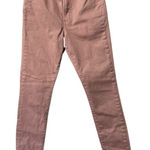 EXPRESS  Skinny High Rise Pants Size 4R Pink Stretch Classic City Preppy Office Photo 0