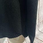 Merokeety  waffle knit black long sleeve sweater size XXlarge. Photo 6