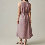 NWOT American Giant Women's Linen Tie Dress Twilight Mauve Size S Purple Photo 1