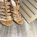 Coach Tan Fantasia Strappy Stiletto Heels Size 8B Photo 6