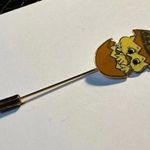 Chick In An Egg Enamel Lapel Stick Pin Signed Centennia 1979 Photo 0