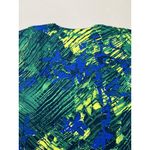 Kenar Blue Green Silk Blend Daphne Knit Top Size S Multicolor Print Short Sleeve Photo 5