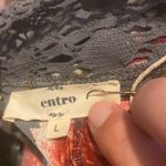 Entro NWT  grey kimono bell sleeve grey floral cardigan L Photo 9