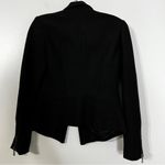 J.Crew Zara Black Fitted Blazer with Gold Zippers Women’s Size M Photo 3
