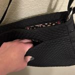 Vera Bradley Microfiber Triple Zip Hipster Models Quilted Classic Black with Pattern interior Photo 5