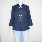Madison Leigh navy blue blazer jacket, women's size 10 Photo 14