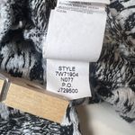 Lucky Brand  Black White Knit Moto Jacket Medium Photo 8