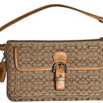 Coach Signature Wristlet Khaki Canvas w/ Leather Accents and Strap Photo 0